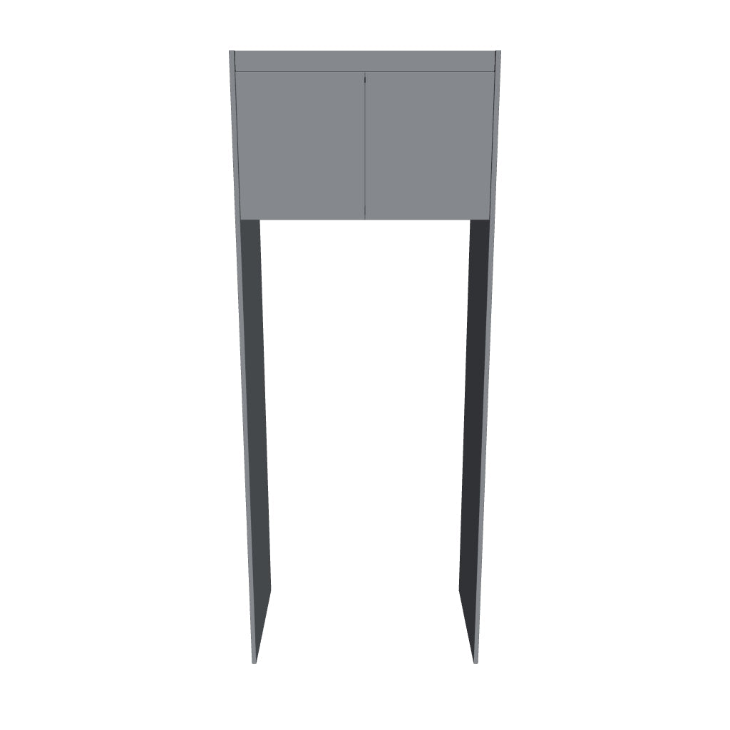 *27 Fridge Cabinet 900mm (2 Doors) + 2Panel (2400) (drft)